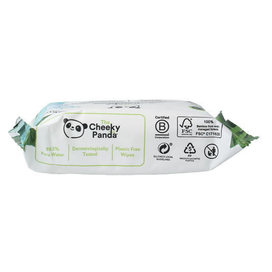 The Cheeky Panda Bamboe gezichtsreinigingsdoekjes parfumvrij 25 Stuks
