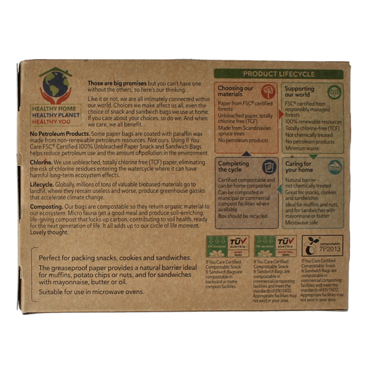 If You Care Snack en boterhamzakjes 48 Stuks