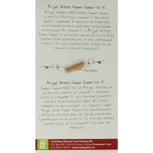 Royal Green Camu camu vitamine C 120 Vegetarische capsules