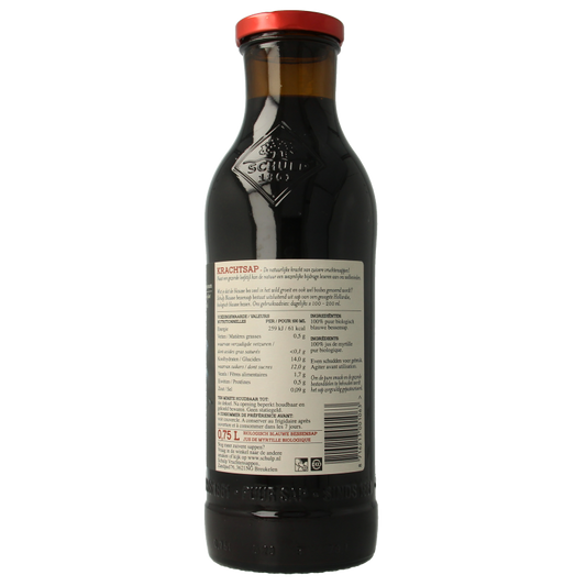 Schulp Krachtsap blauwe bessensap puur bio 750 Milliliter
