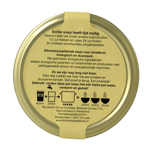 Kleinstesoepfabriek Runderbouillon bio 400 Milliliter