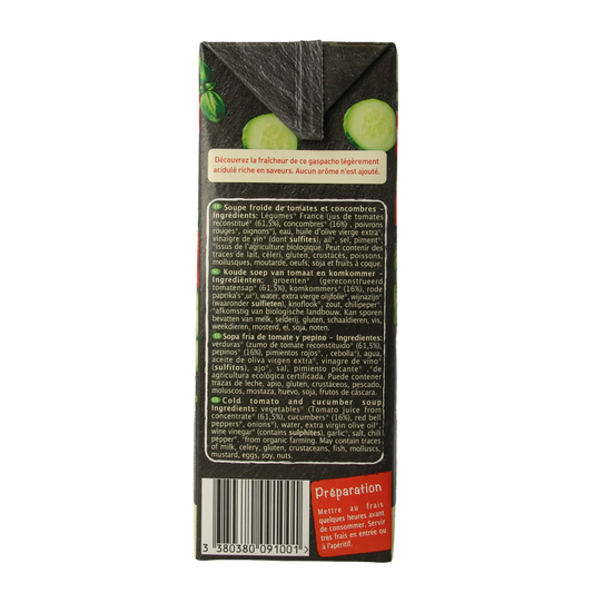 Primeal Gaspacho tomaat komkommer bio 1 Liter