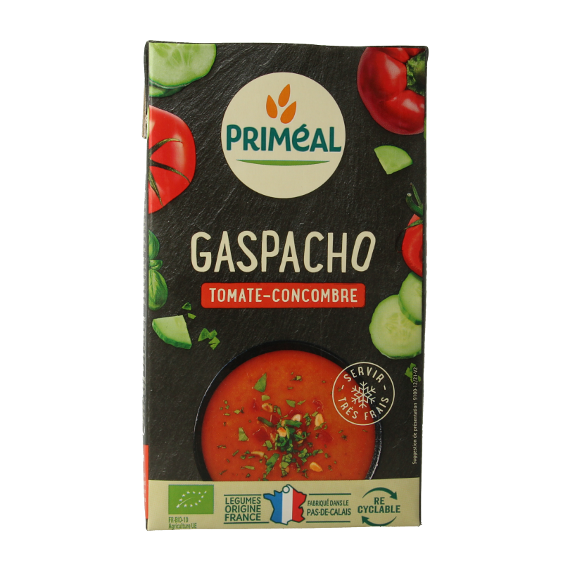 Primeal Gaspacho tomaat komkommer bio 1 Liter
