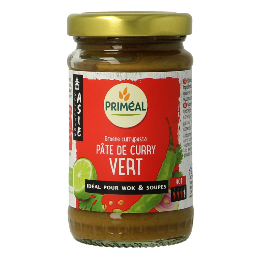 Primeal Groene curry pasta bio 120.00 Gram