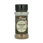 Cook Zwarte peper gemalen bio 45.00 Gram