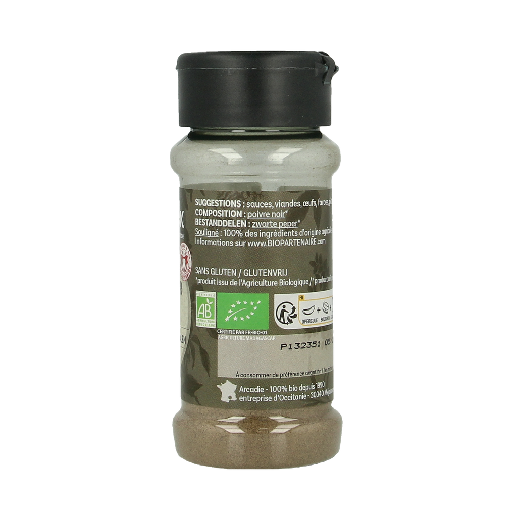 Cook Zwarte peper gemalen bio 45.00 Gram