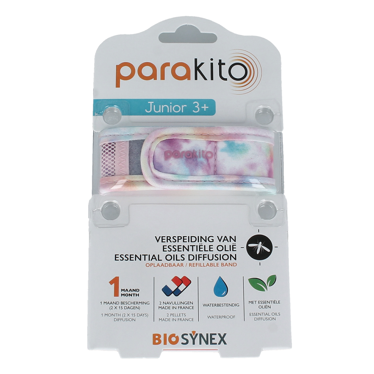 Parakito Anti mug armband junior tie dye 1.00 Stuks