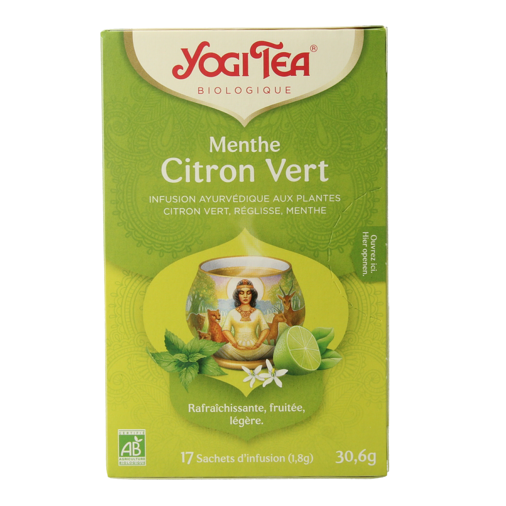Yogi Tea Lime mint bio 17.00 Zakjes