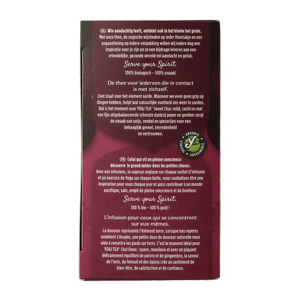 Yogi Tea Sweet chai bio 17.00 Zakjes