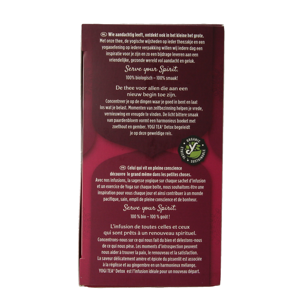 Yogi Tea Detox bio 17.00 Zakjes