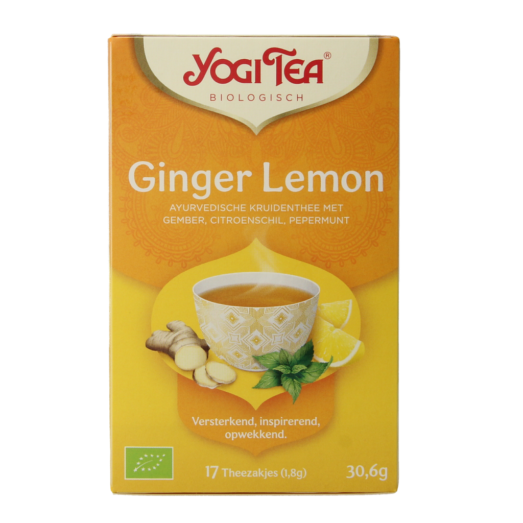 Yogi Tea Ginger lemon munt bio 17.00 Zakjes
