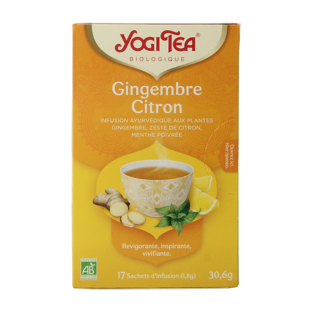 Yogi Tea Ginger lemon munt bio 17.00 Zakjes