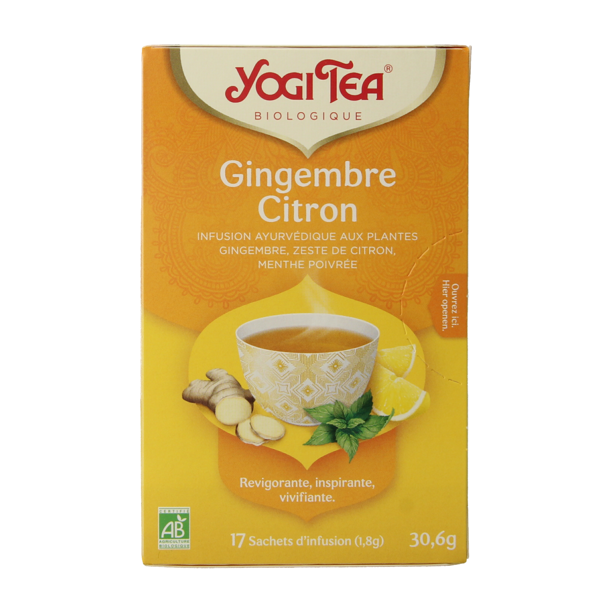 Yogi Tea Ginger lemon munt bio 17.00 Zakjes