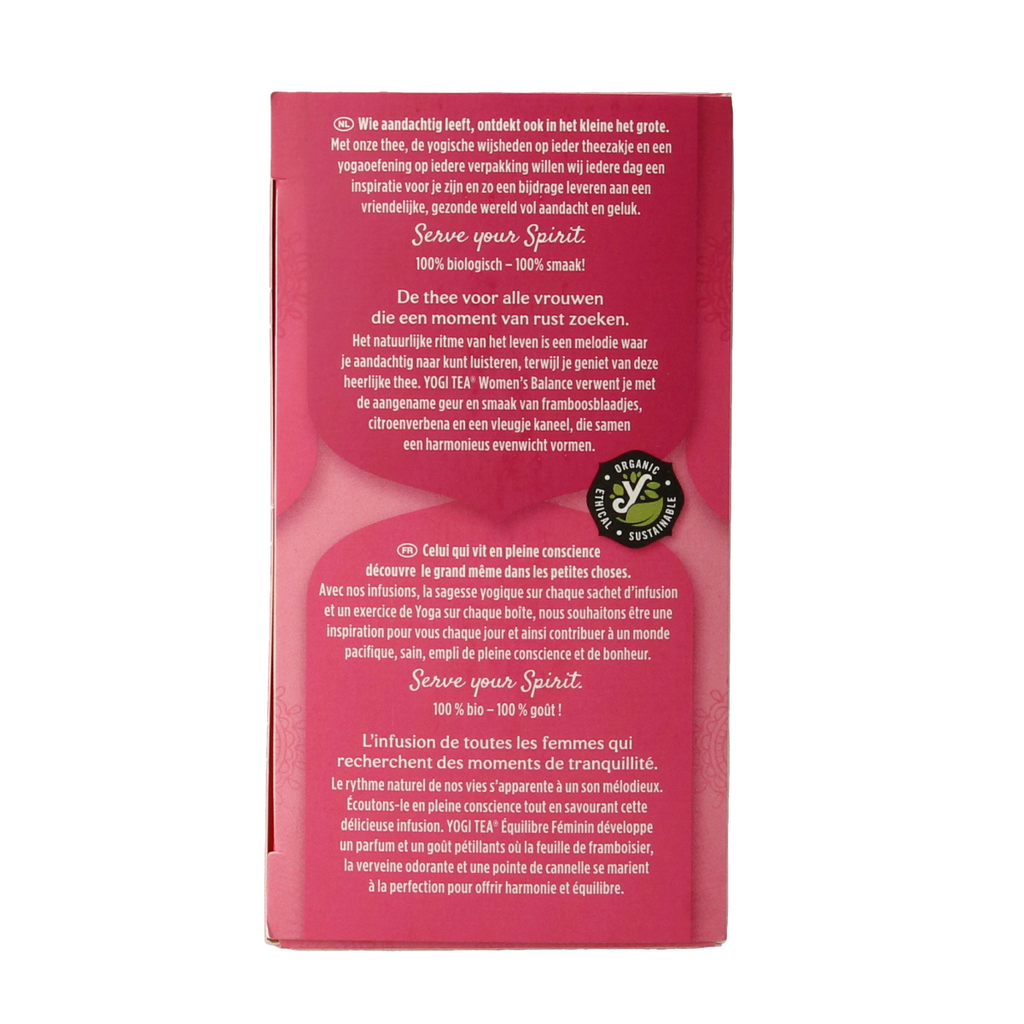 Yogi Tea Women's balance bio 17.00 Zakjes