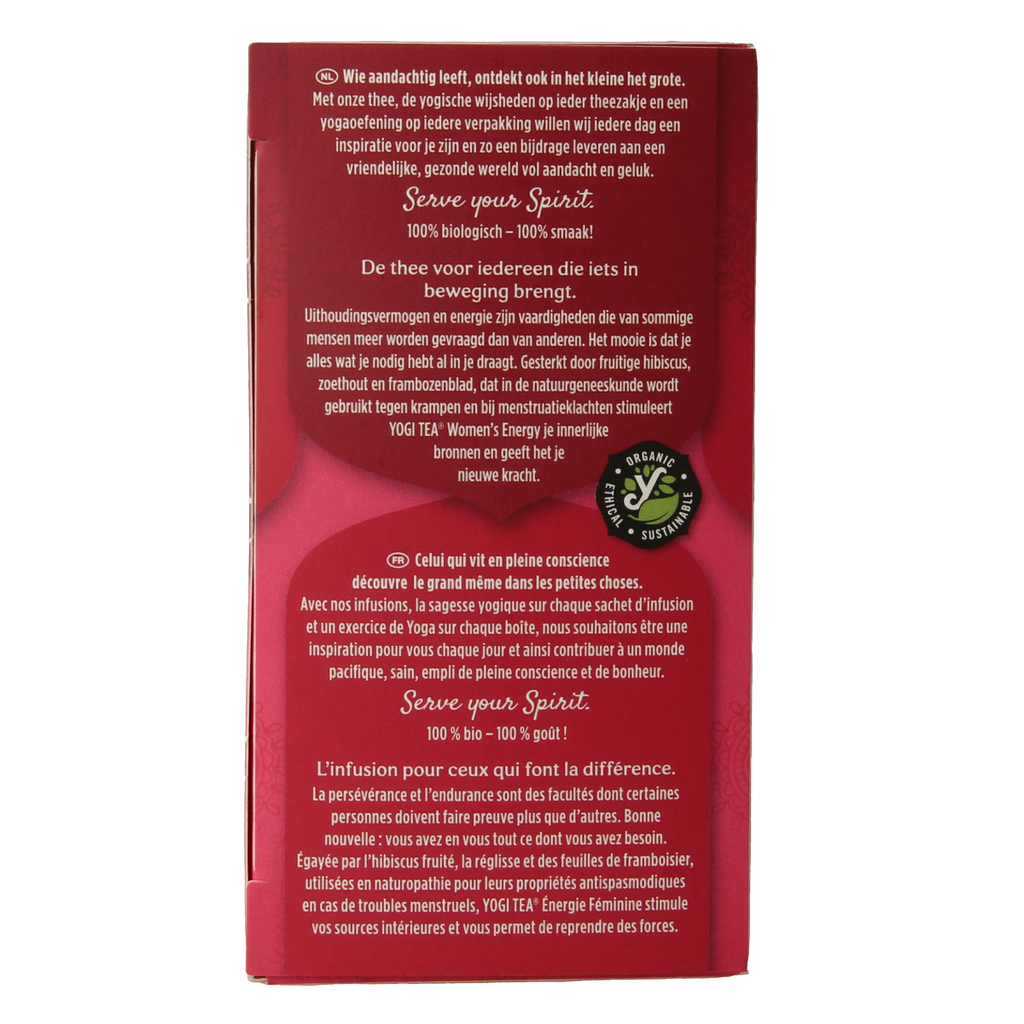 Yogi Tea Women's energy bio 17.00 Zakjes