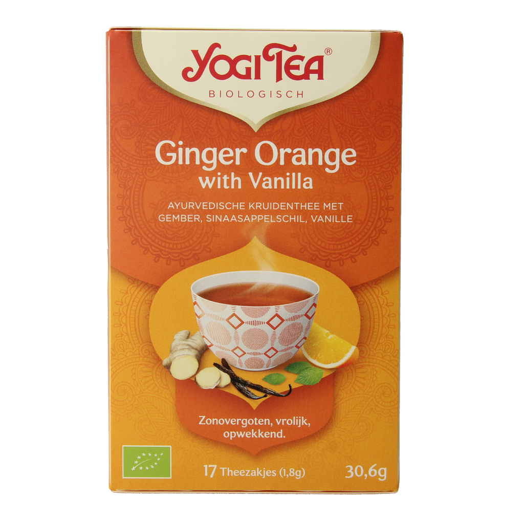 Yogi Tea Ginger orange vanilla bio 17.00 Zakjes