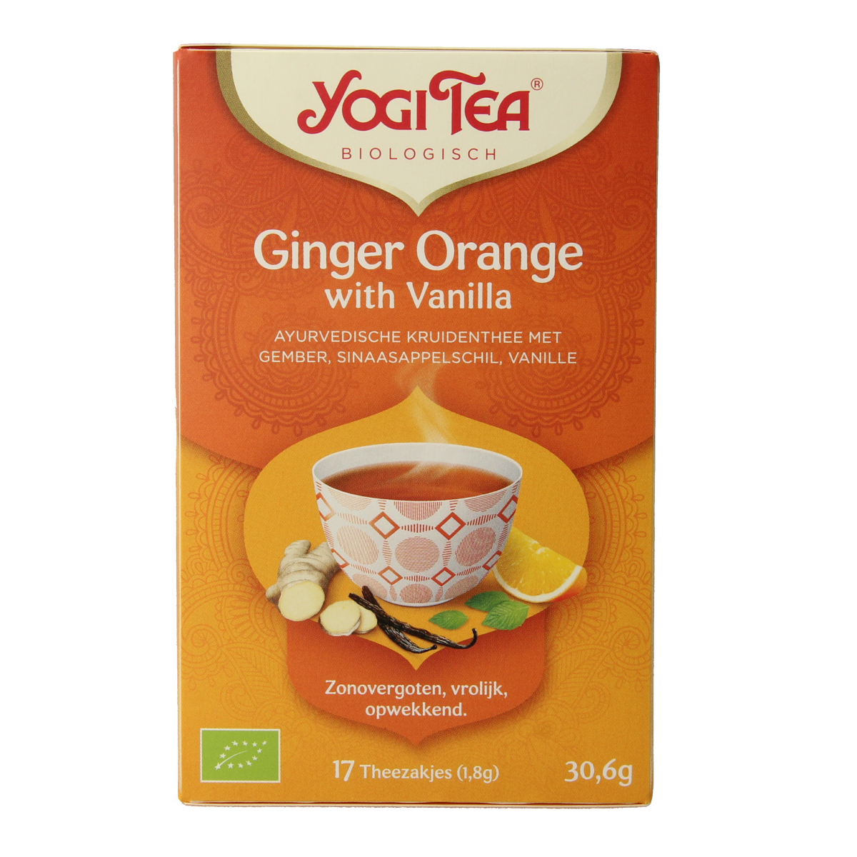 Yogi Tea Ginger orange vanilla bio 17.00 Zakjes