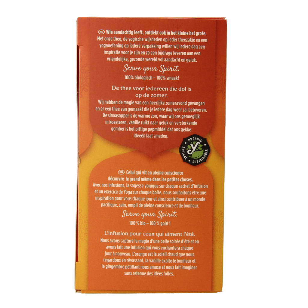 Yogi Tea Ginger orange vanilla bio 17.00 Zakjes