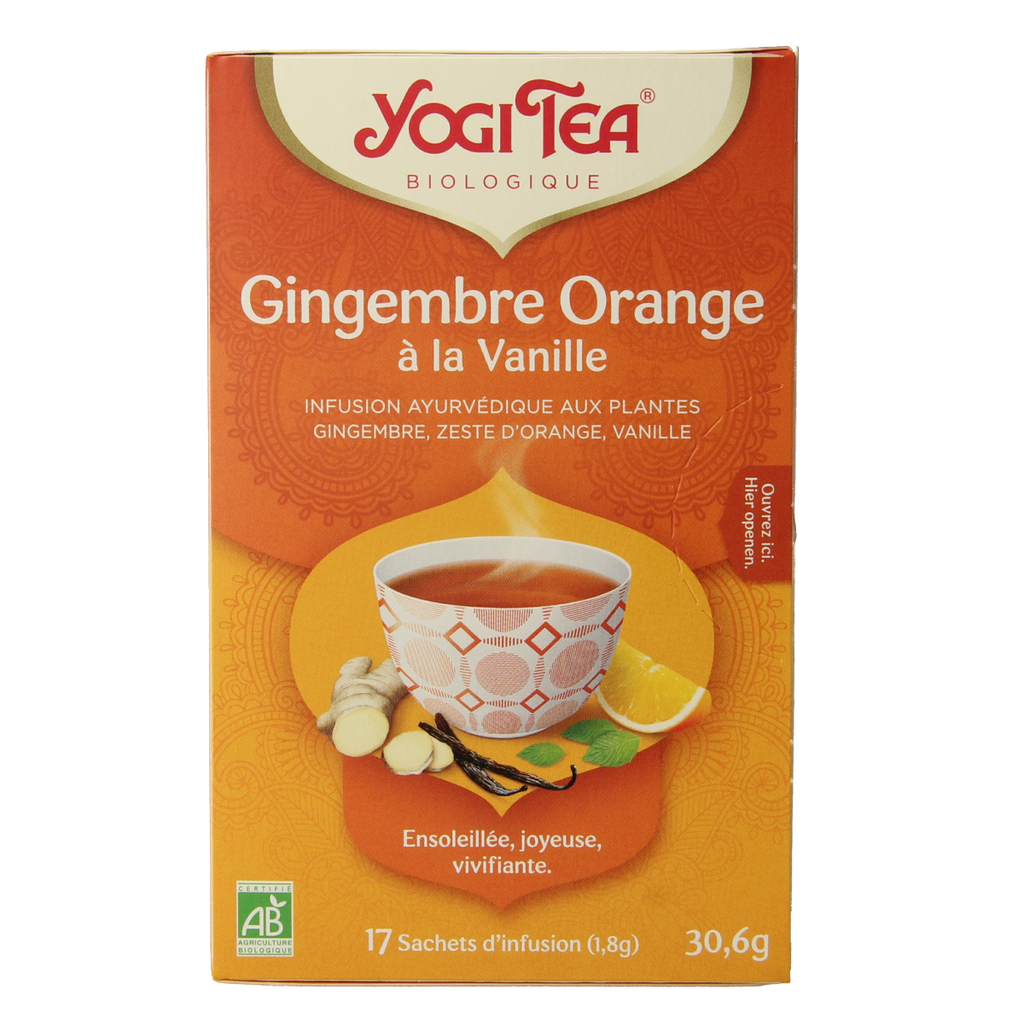 Yogi Tea Ginger orange vanilla bio 17.00 Zakjes