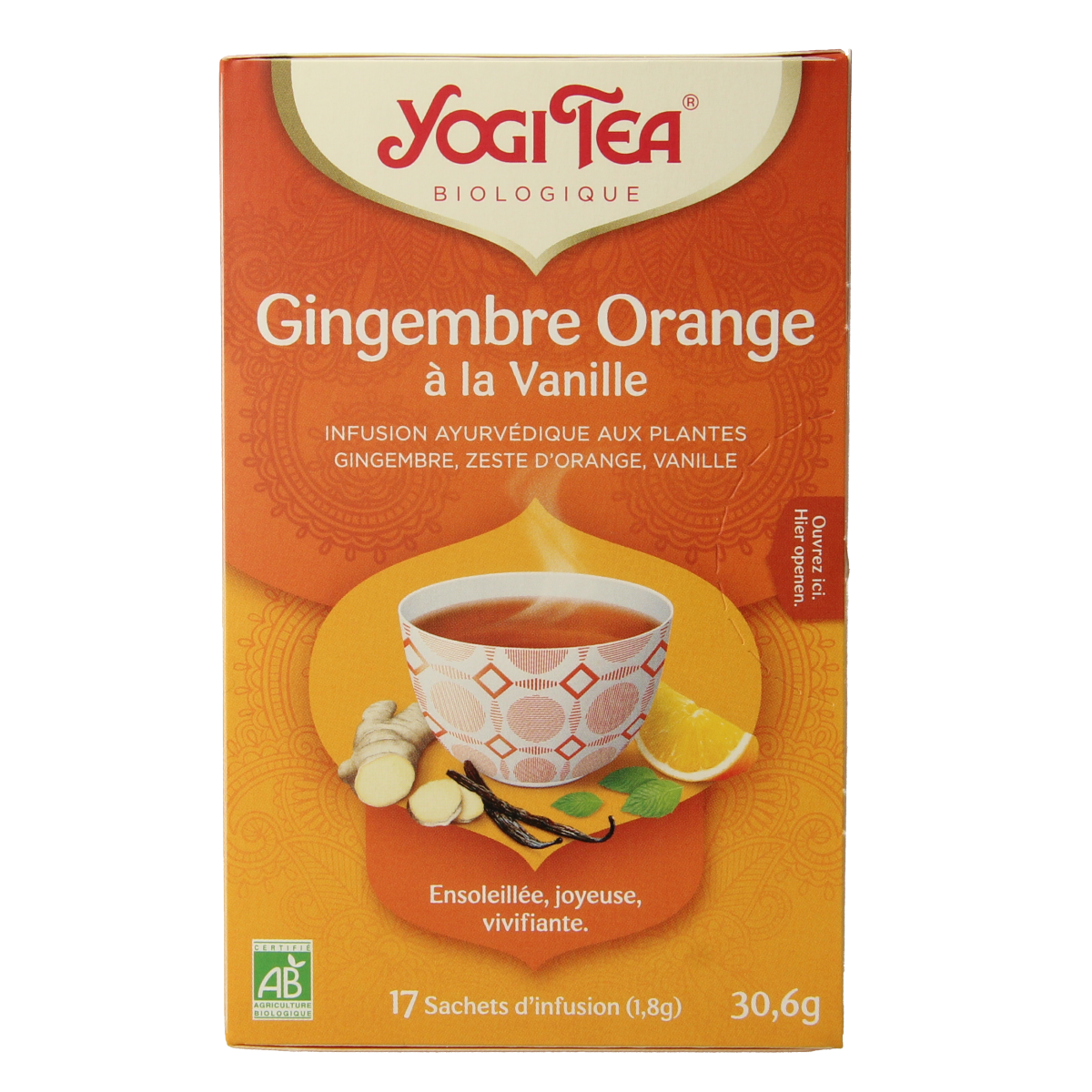 Yogi Tea Ginger orange vanilla bio 17.00 Zakjes