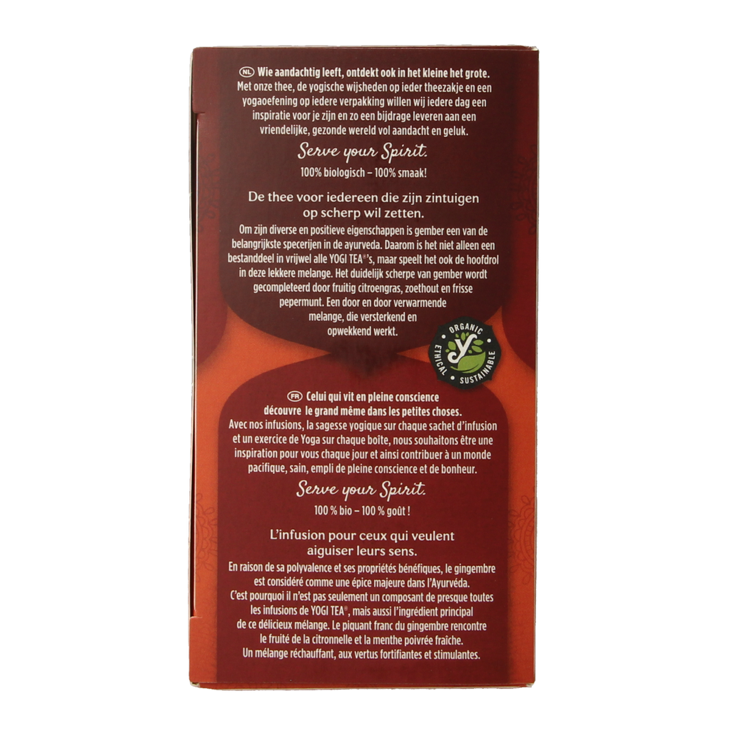 Yogi Tea Ginger bio 17.00 Zakjes