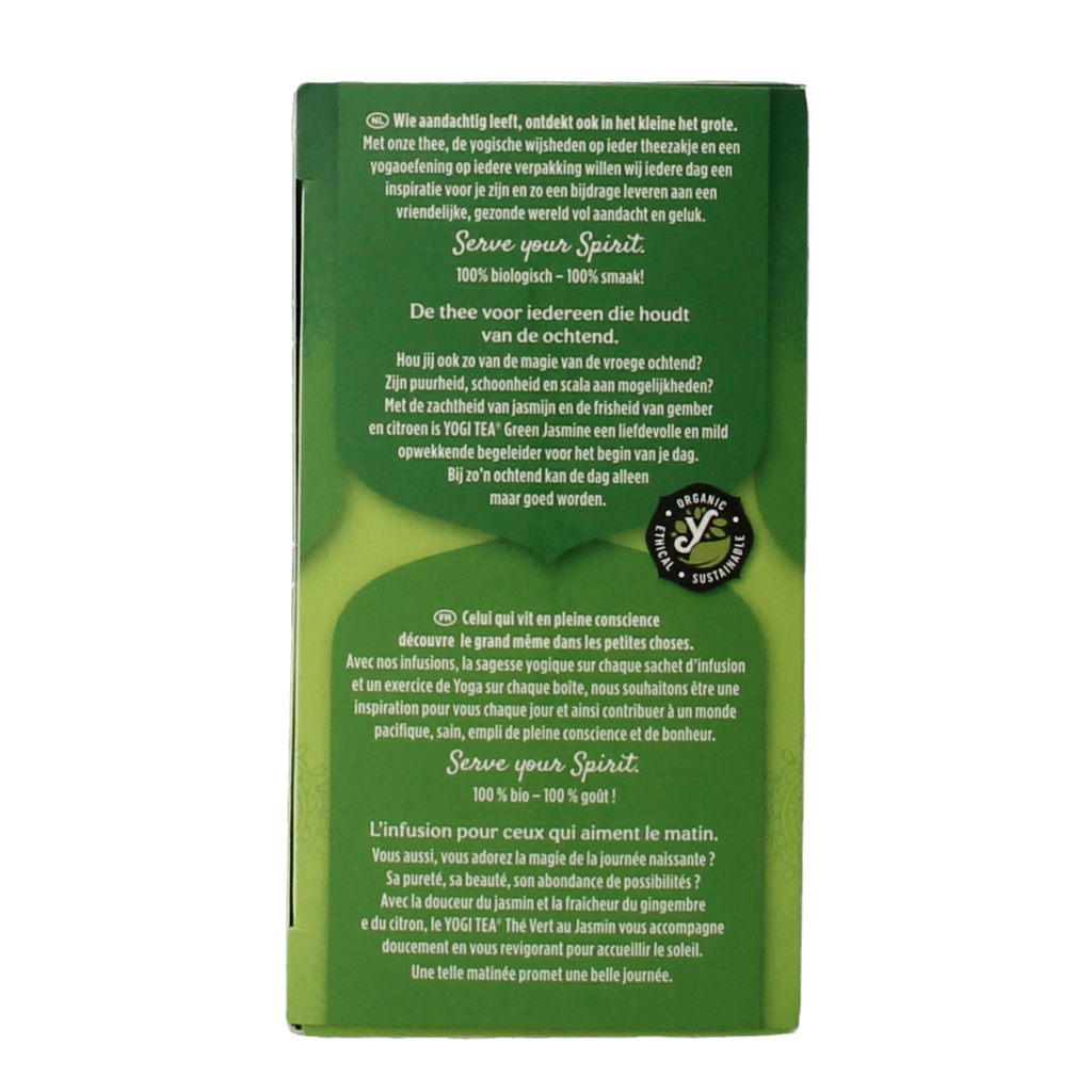 Yogi Tea Green jasmine bio 17.00 Zakjes