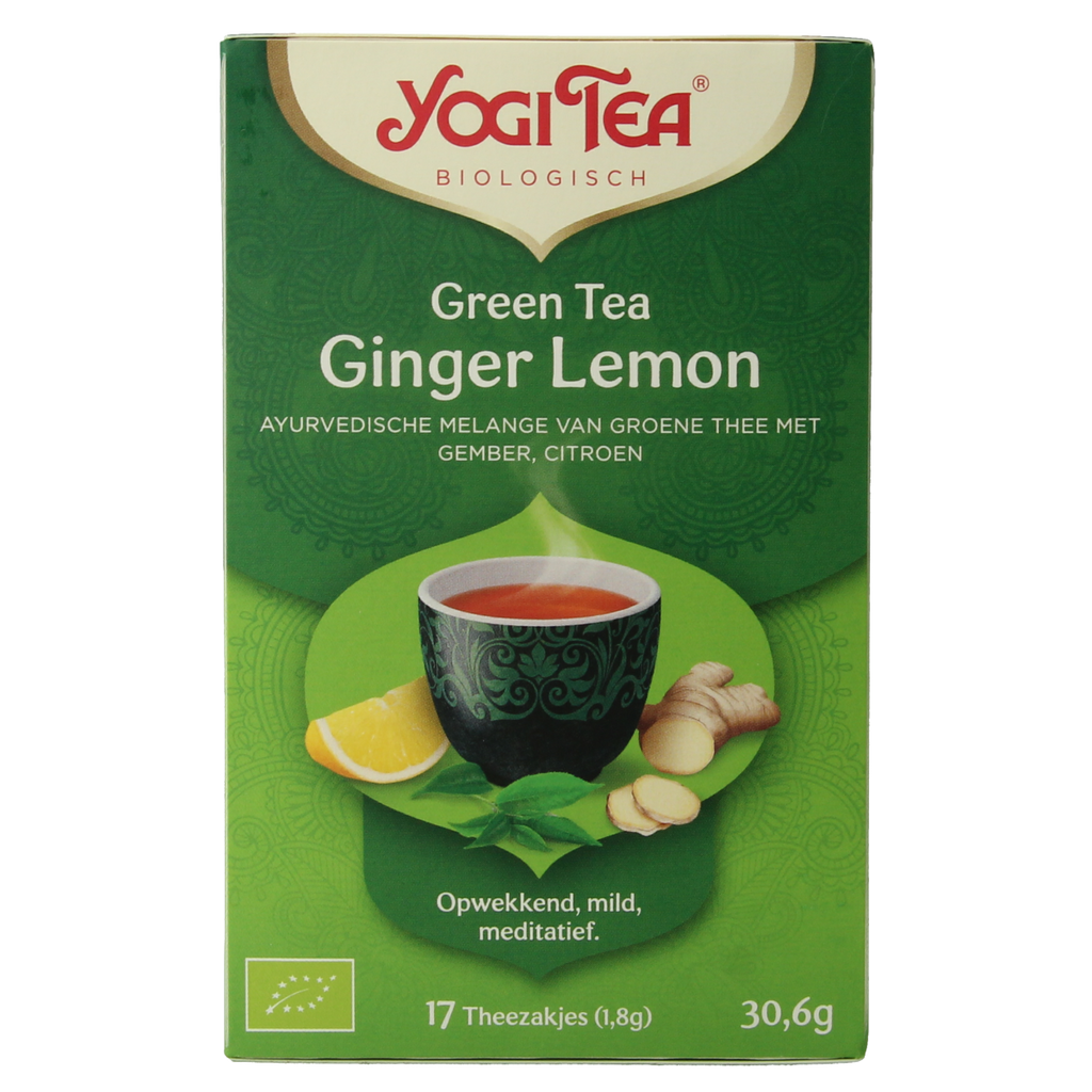 Yogi Tea Green tea ginger lemon bio 17.00 Zakjes