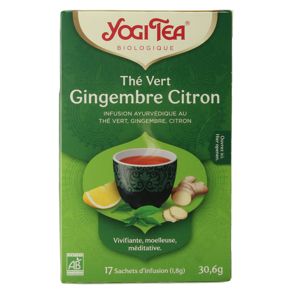 Yogi Tea Green tea ginger lemon bio 17.00 Zakjes