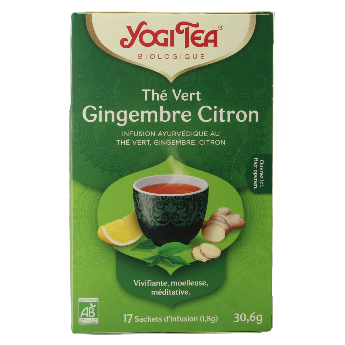 Yogi Tea Green tea ginger lemon bio 17.00 Zakjes
