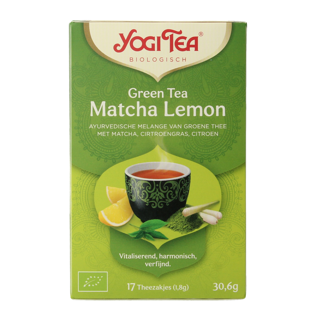 Yogi Tea Green tea matcha lemon bio 17.00 Zakjes