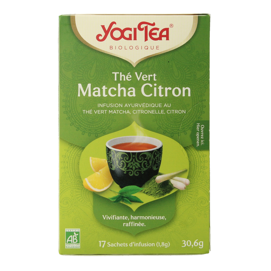 Yogi Tea Green tea matcha lemon bio 17.00 Zakjes
