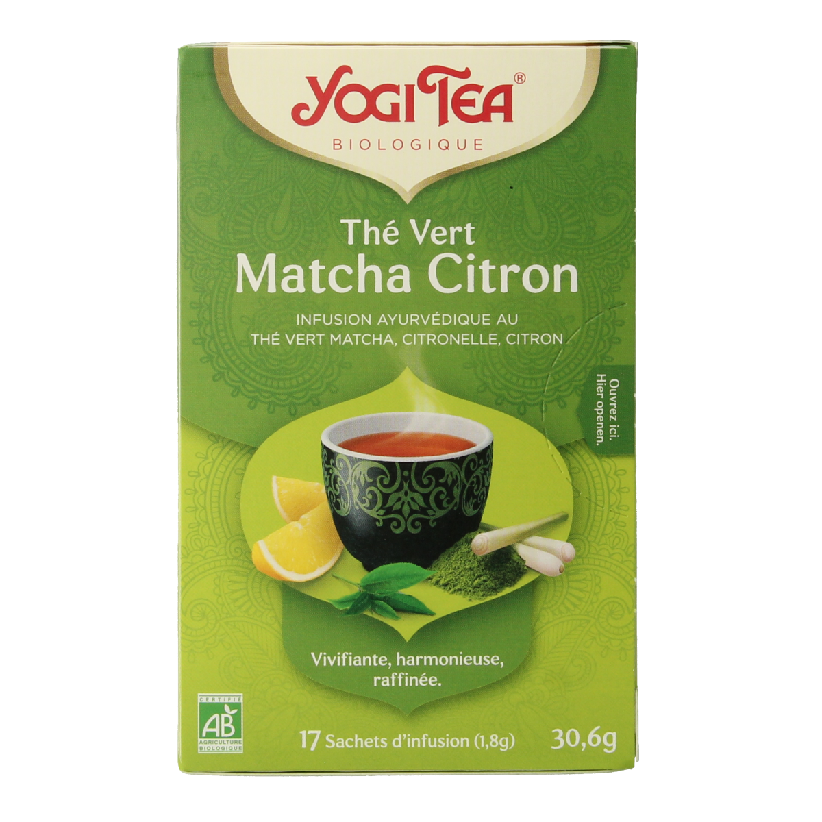 Yogi Tea Green tea matcha lemon bio 17.00 Zakjes