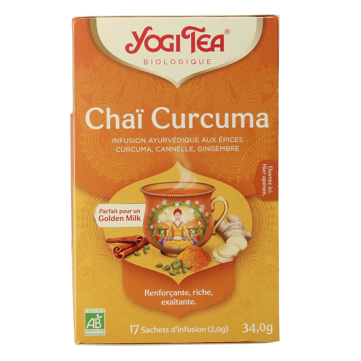 Yogi Tea Curcuma / turmeric chai tea bio 17.00 Zakjes