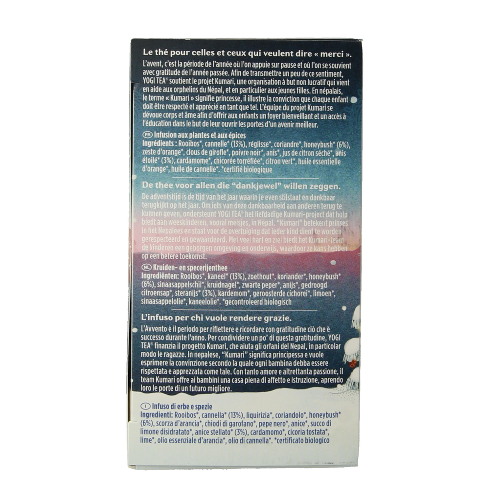 Yogi Tea Christmas tea builtje bio 17.00 Zakjes