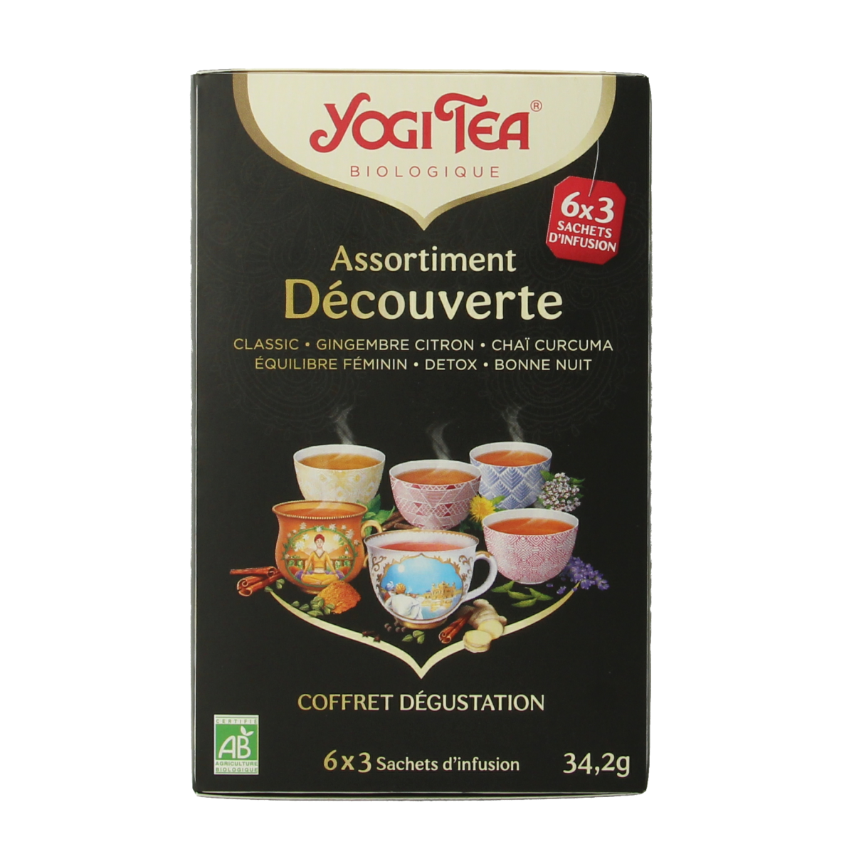 Yogi Tea Finest selection 6 x 3 stuks bio 18.00 Zakjes