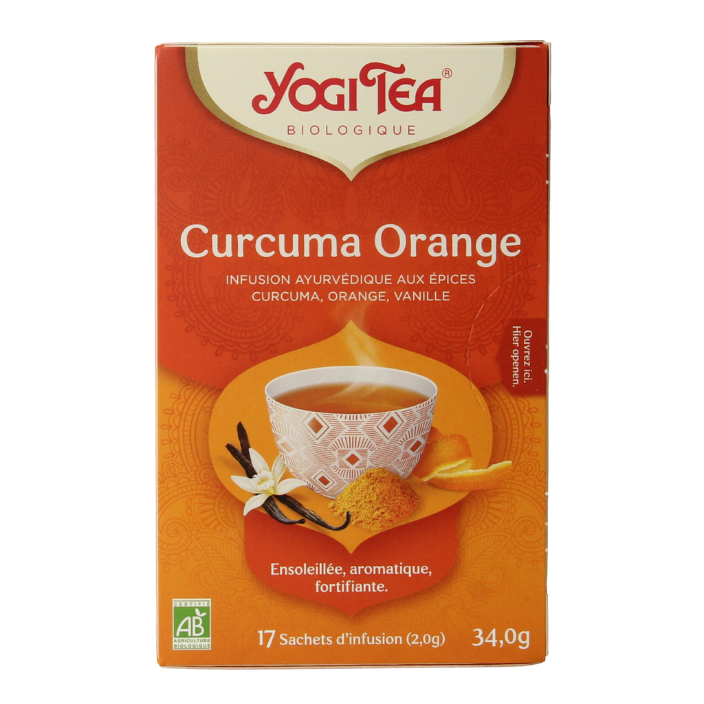 Yogi Tea Curcuma orange bio 17.00 Zakjes