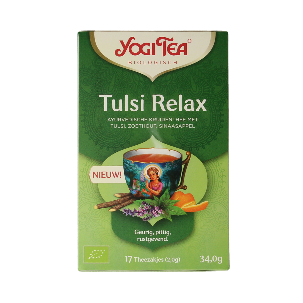 Yogi Tea Tulsi relax thee bio 17.00 Zakjes