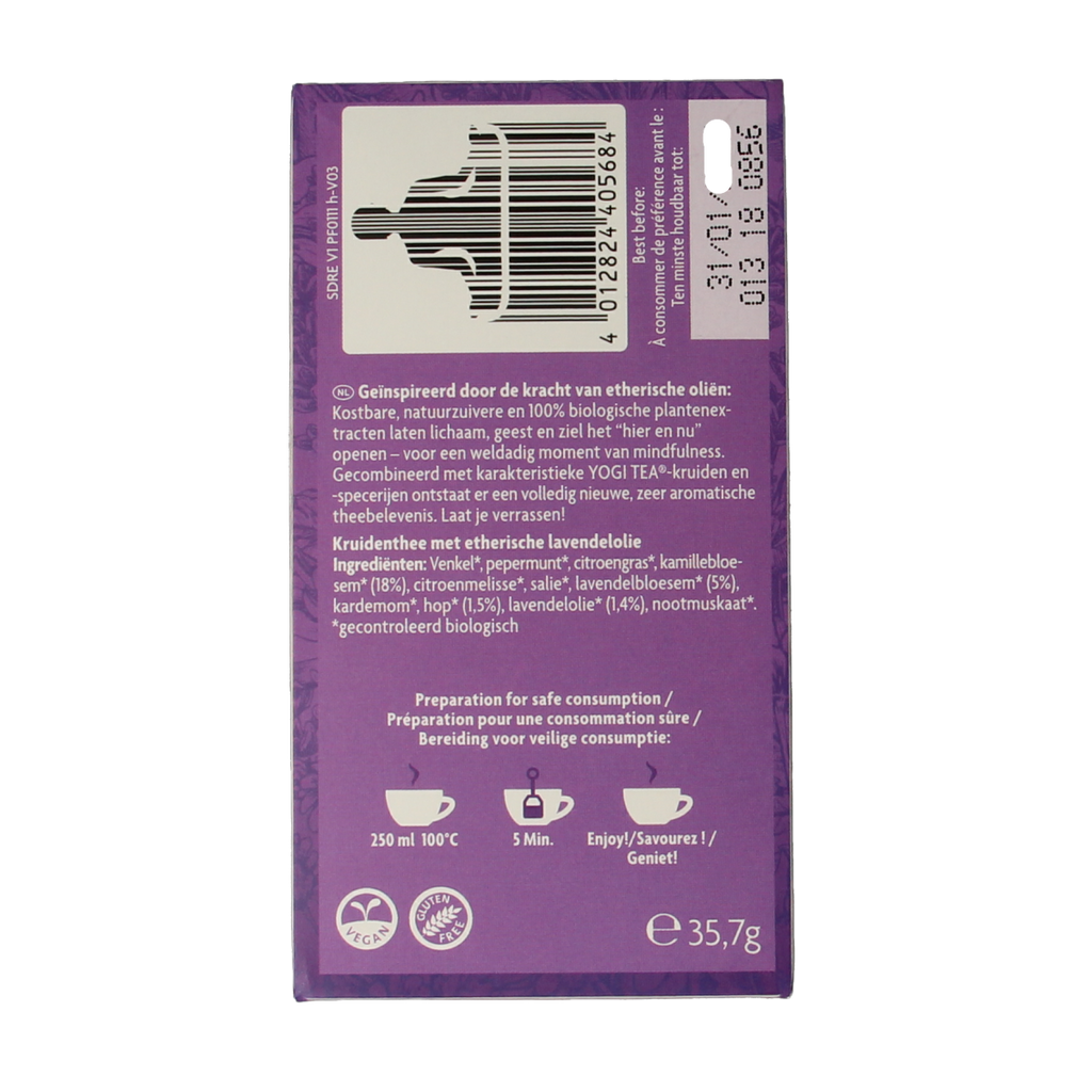 Yogi Tea Tea for the senses good night bio 17.00 Zakjes