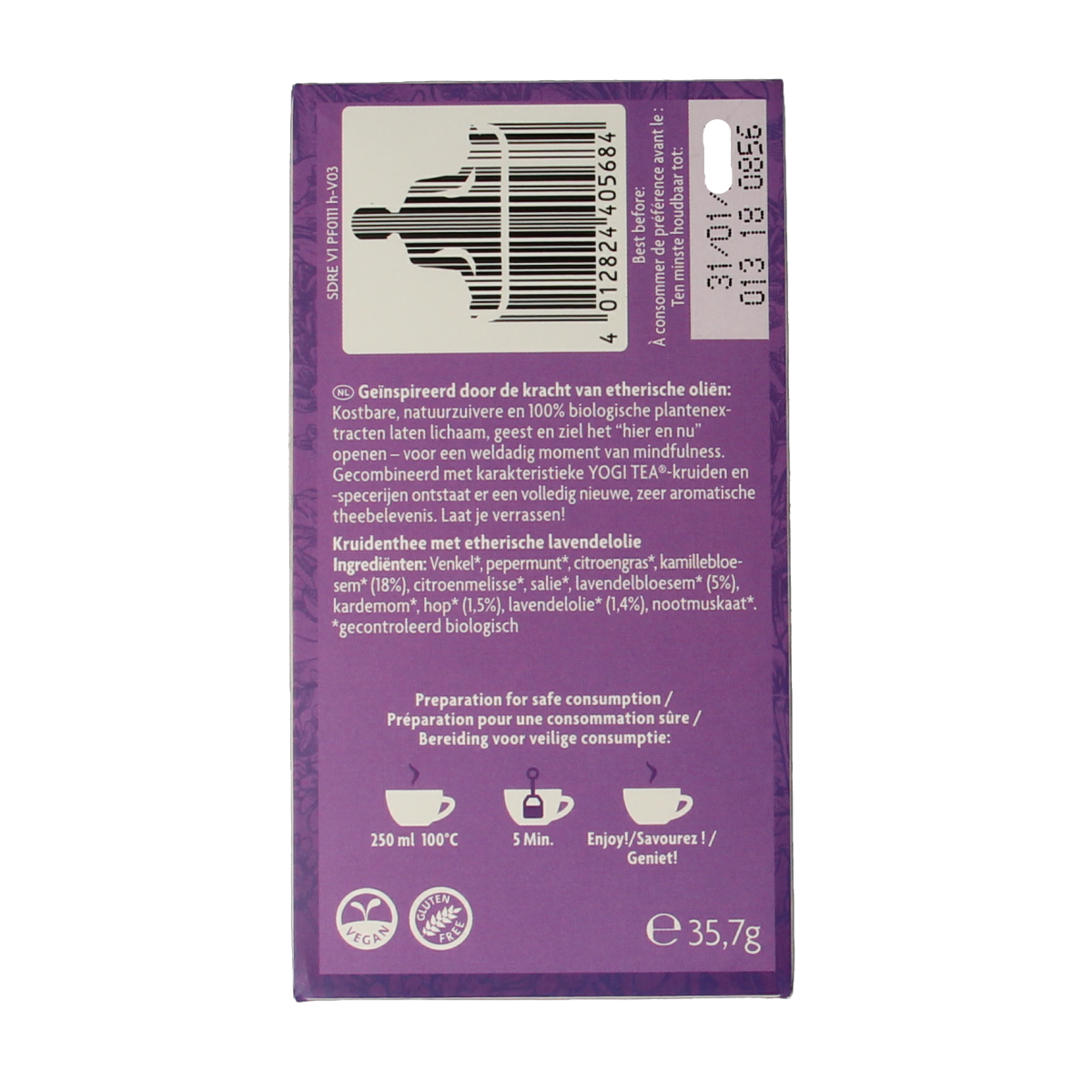 Yogi Tea Tea for the senses good night bio 17.00 Zakjes