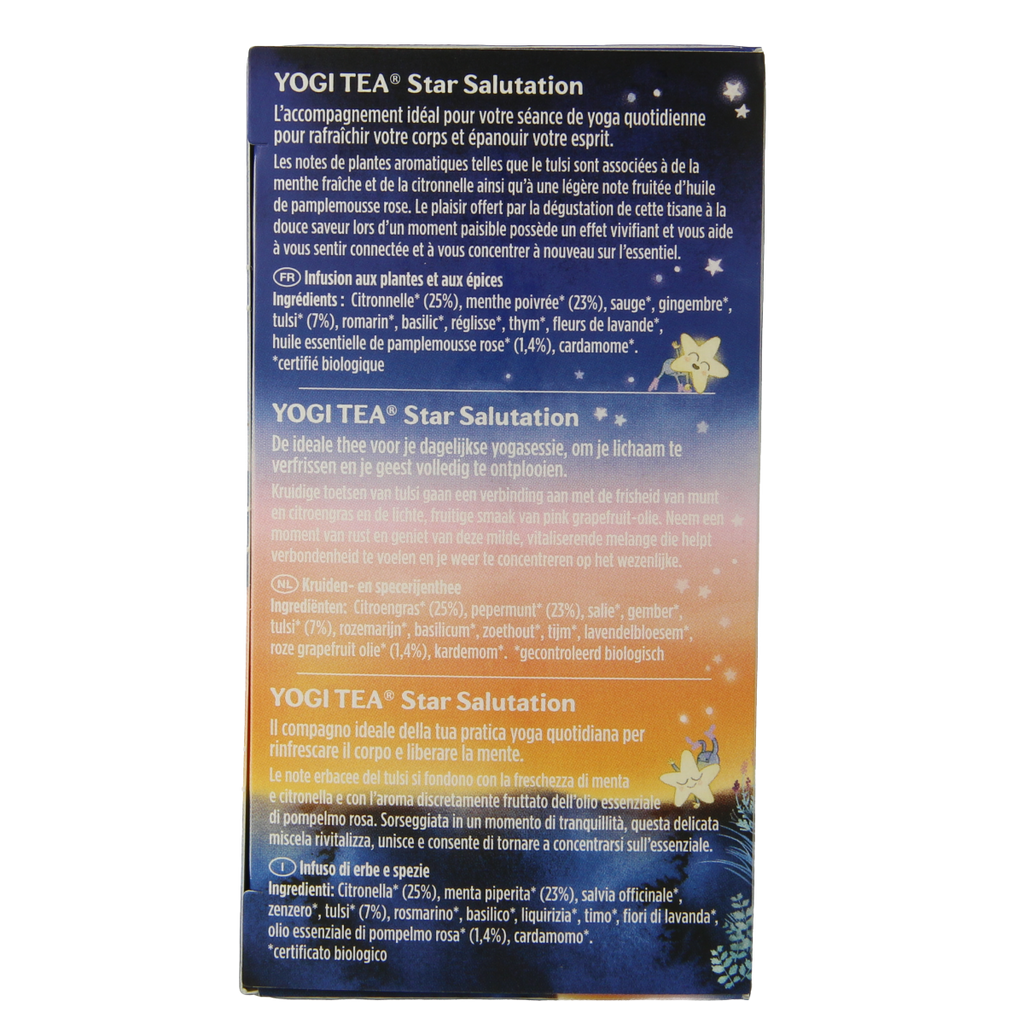 Yogi Tea Star salutation bio 17.00 Zakjes