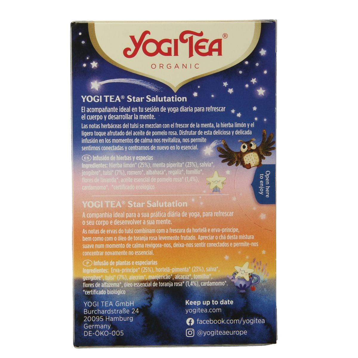 Yogi Tea Star salutation bio 17.00 Zakjes