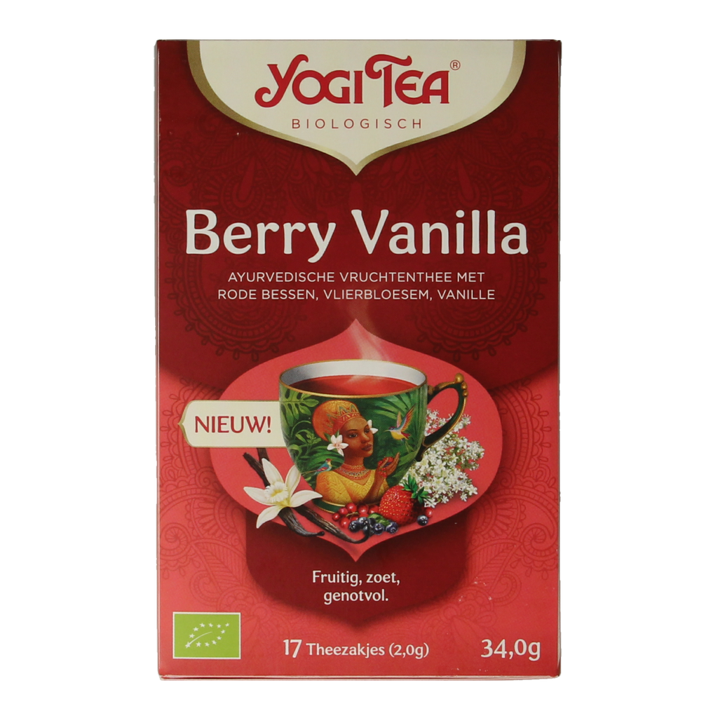 Yogi Tea Berry vanilla bio 17.00 Zakjes
