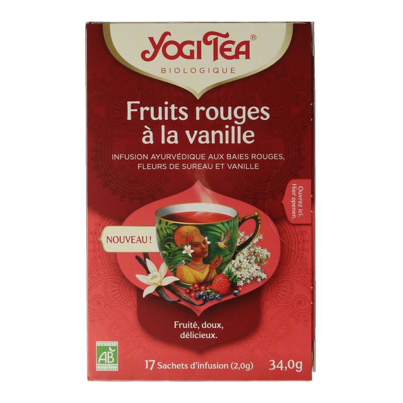 Yogi Tea Berry vanilla bio 17 Zakjes