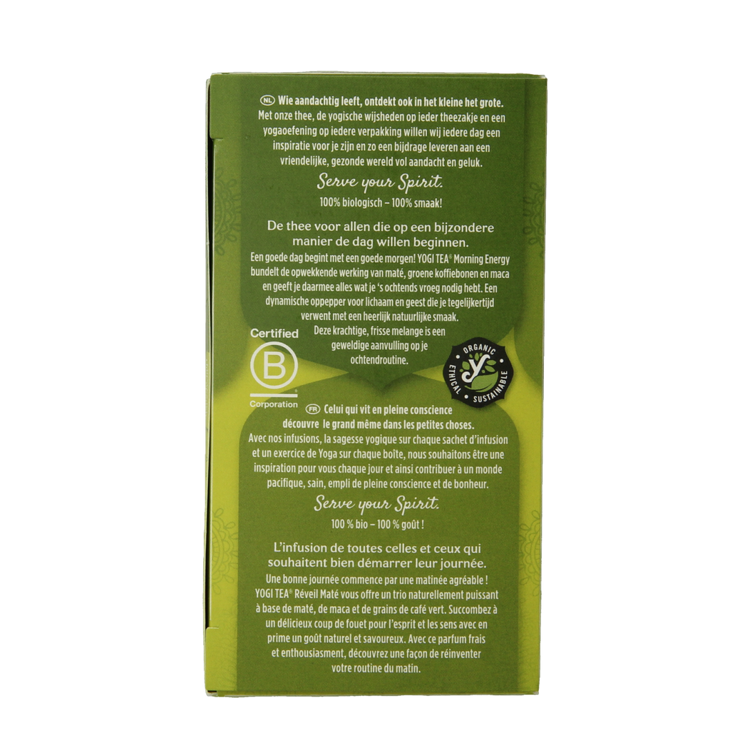 Yogi Tea Morning energy bio 17.00 Zakjes