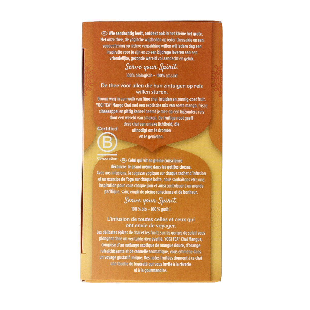 Yogi Tea Mango chai bio 17.00 Zakjes