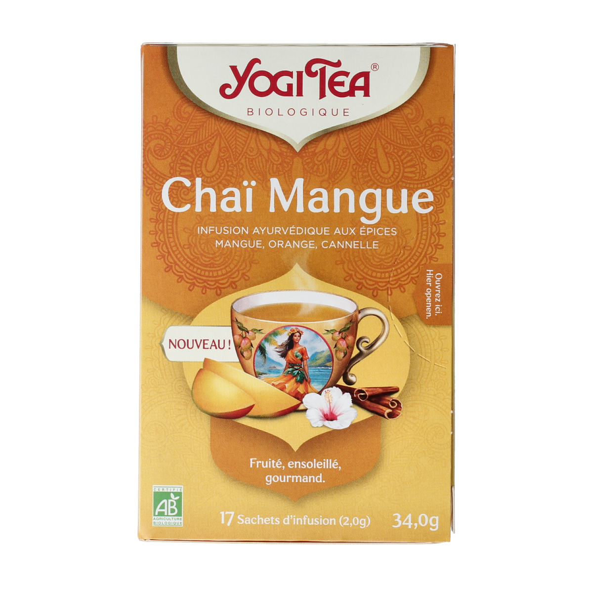 Yogi Tea Mango chai bio 17.00 Zakjes