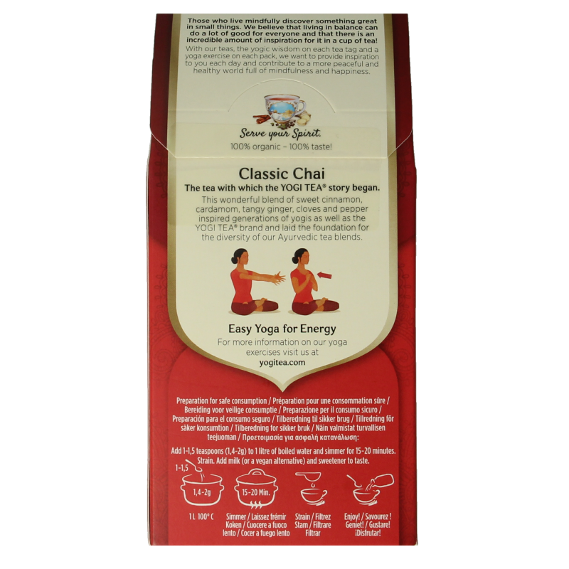Yogi Tea Classic chai tea (los) bio 90 Gram
