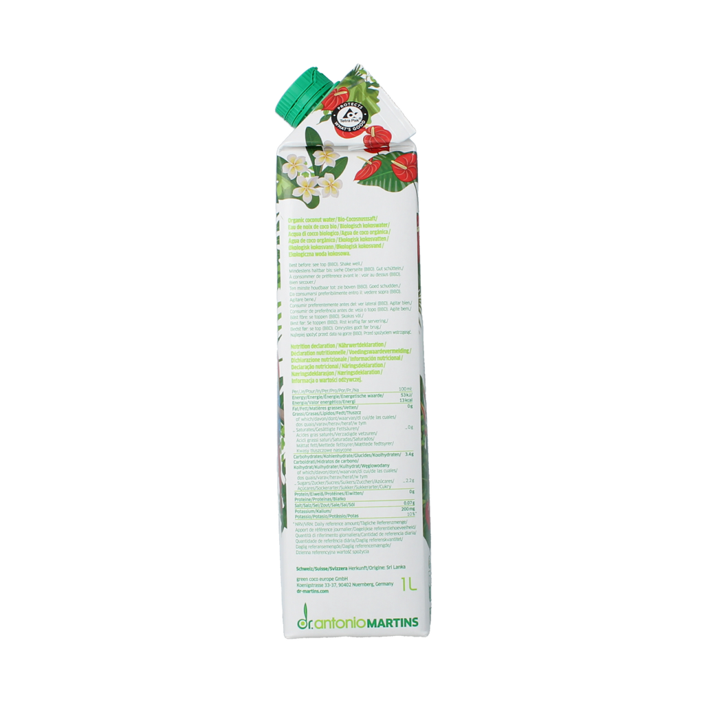 Dr. Antonio Martins Coconut water bio 1.00 Liter