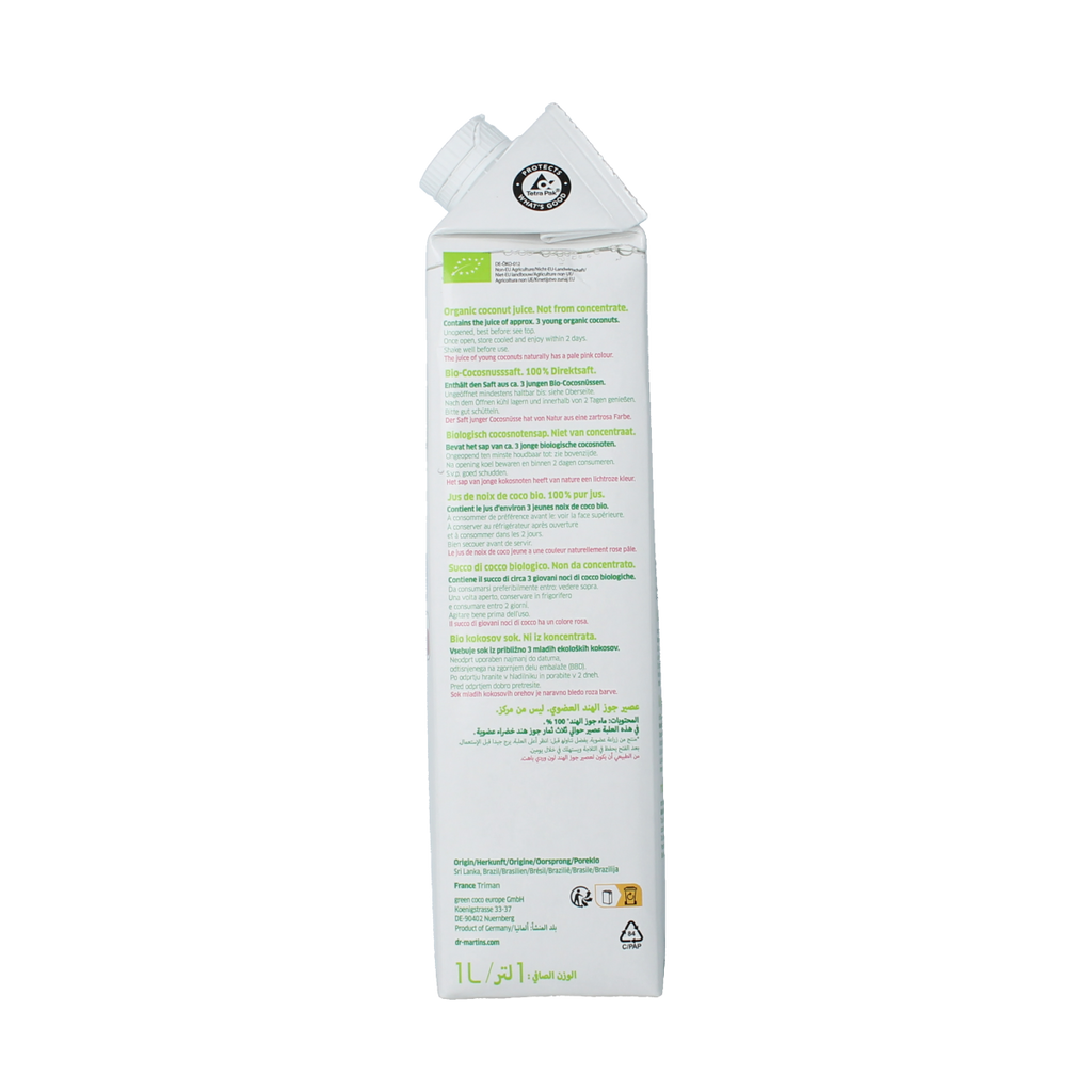 Dr. Antonio Martins Cocojuice bio 1.00 Liter
