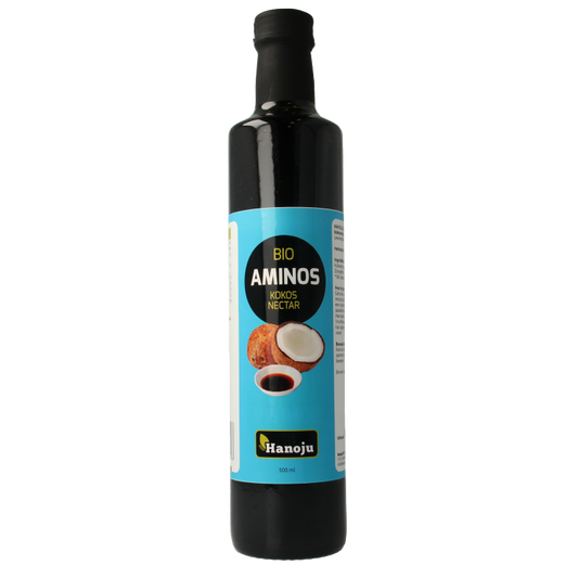 Hanoju Aminos kokosnoot nectar bio 500 Milliliter